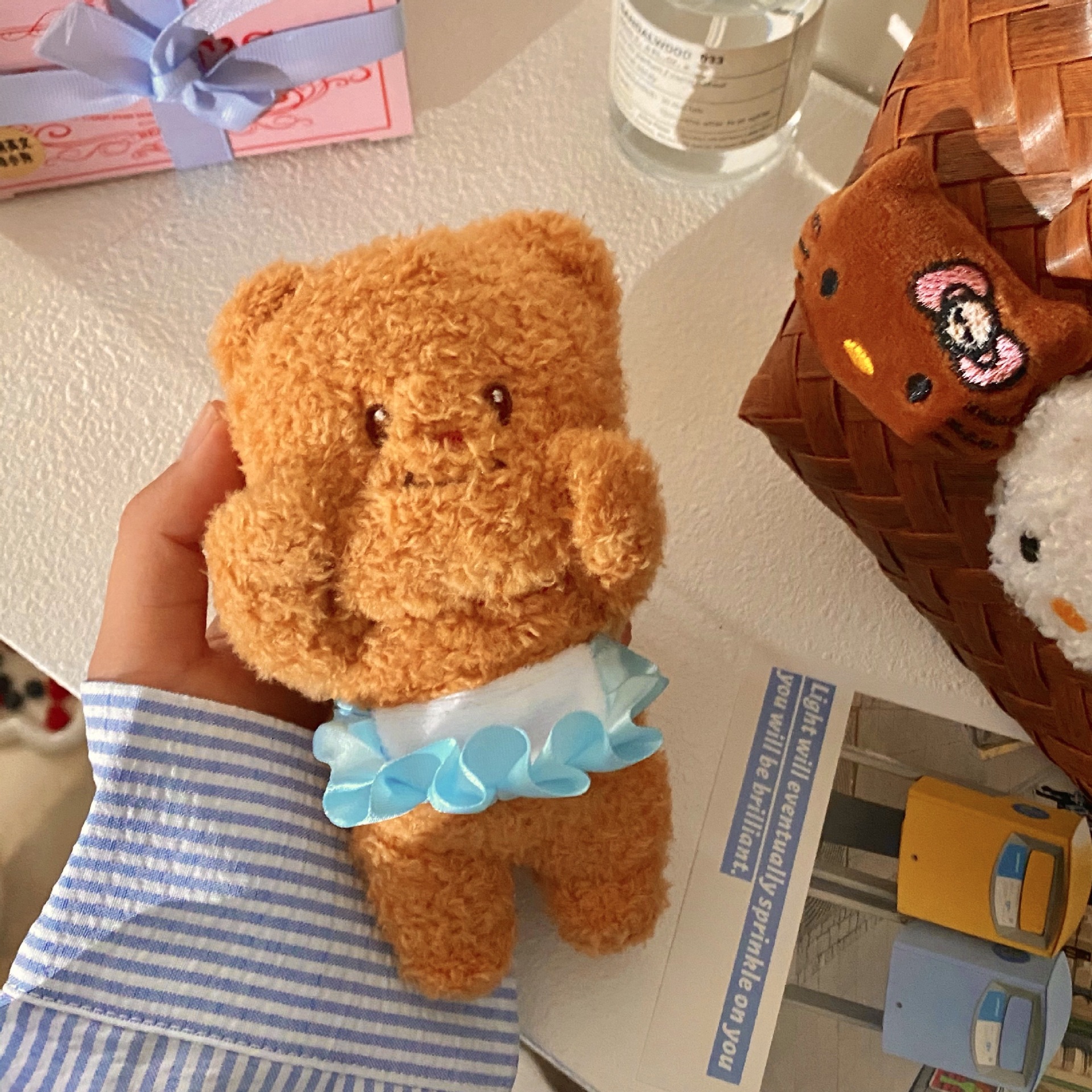 "Internet-famous Butter Bear!" Cute bags, accessories, dolls, backpacks, pendants, plush toys, keychains, birthday gifts Item Picture