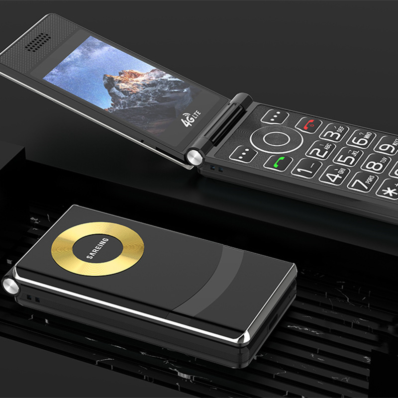 Nationwide wholesale of 5G mobile phones for the elderly with a 3.0 large screen, ultra-thin flip cover, full network compatibility, 4G ultra-long standby time of 100 days Specification drawing