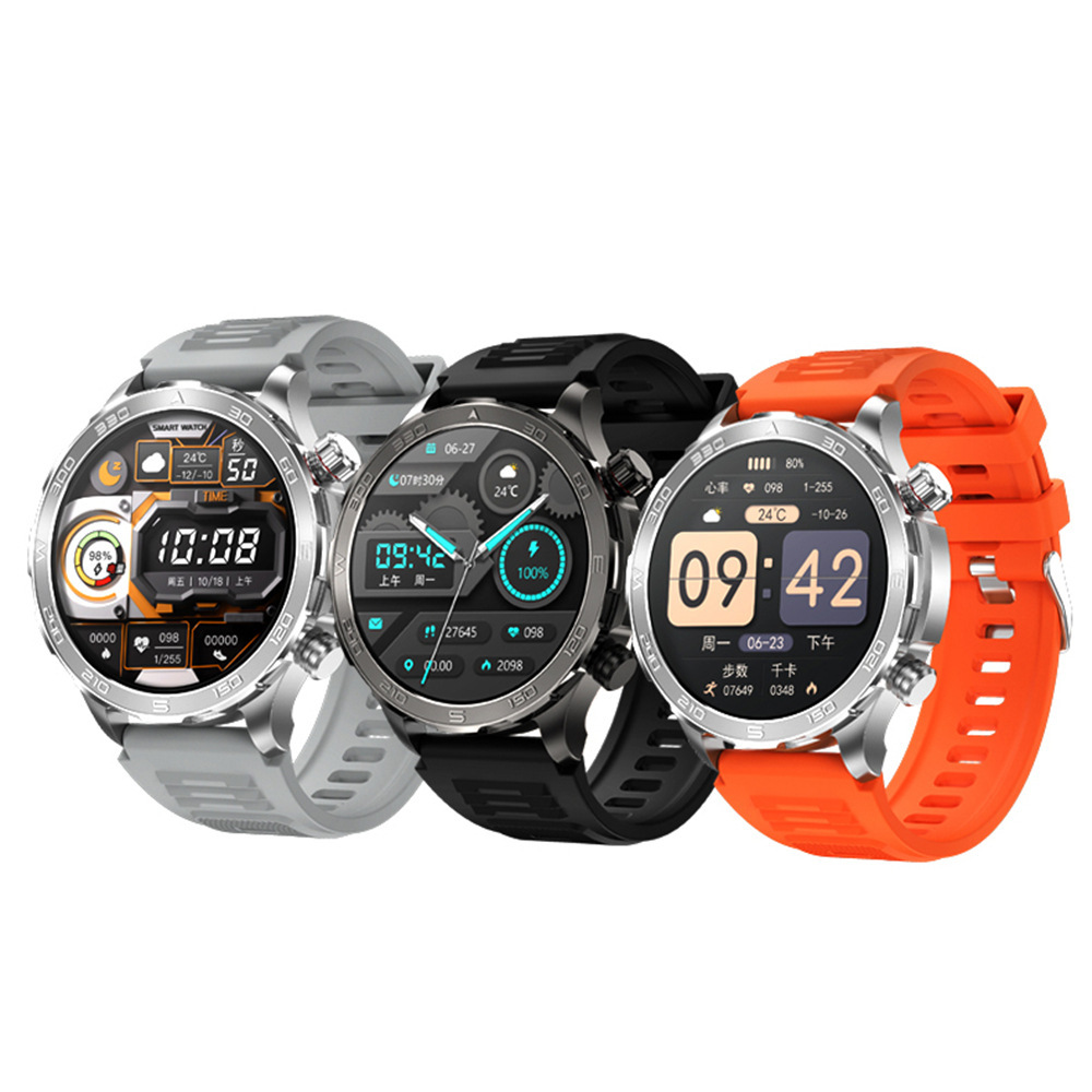 The new DK67 smartwatch for foreign trade features a 1.53-inch screen, Bluetooth communication, blood pressure, blood oxygen, sleep, compass and sports Item Picture
