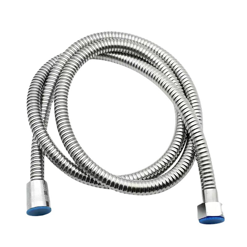 Stainless steel shower hose, black showerhead hose, explosion-proof rain shower head, water pipe, electroplated metal hose, 1.5 meters Item Picture