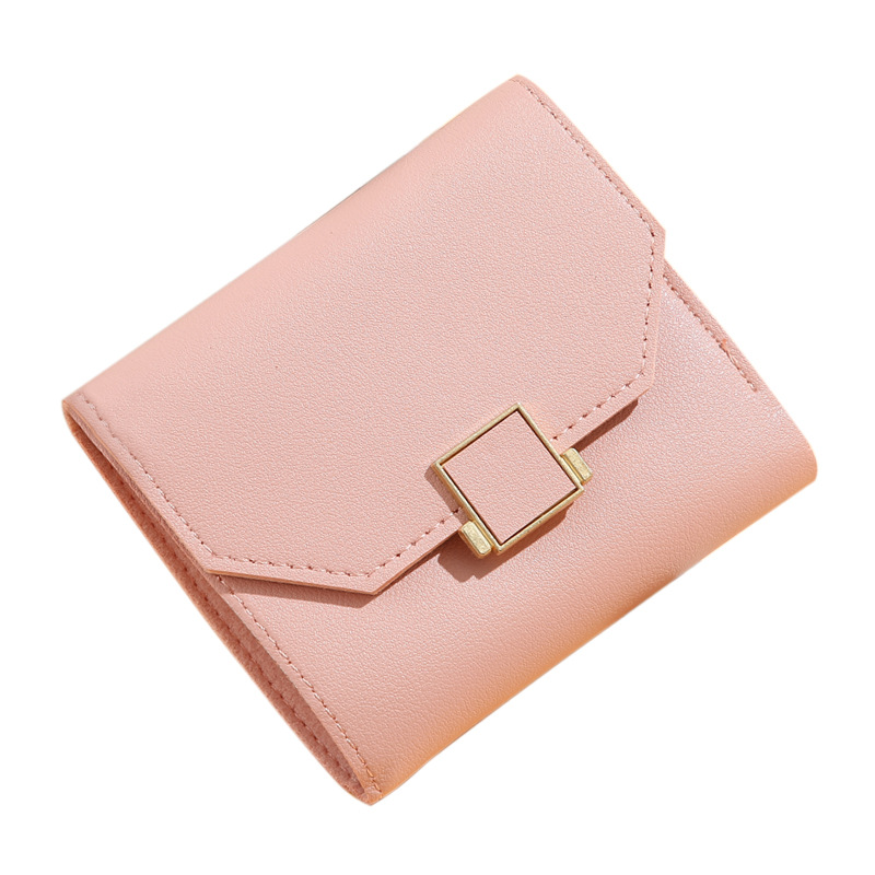 【 Factory Sales 】 Cute Japanese and Korean student fashionable and simple card wallet, short and small coin purse with multiple slots and large capacity Item Picture