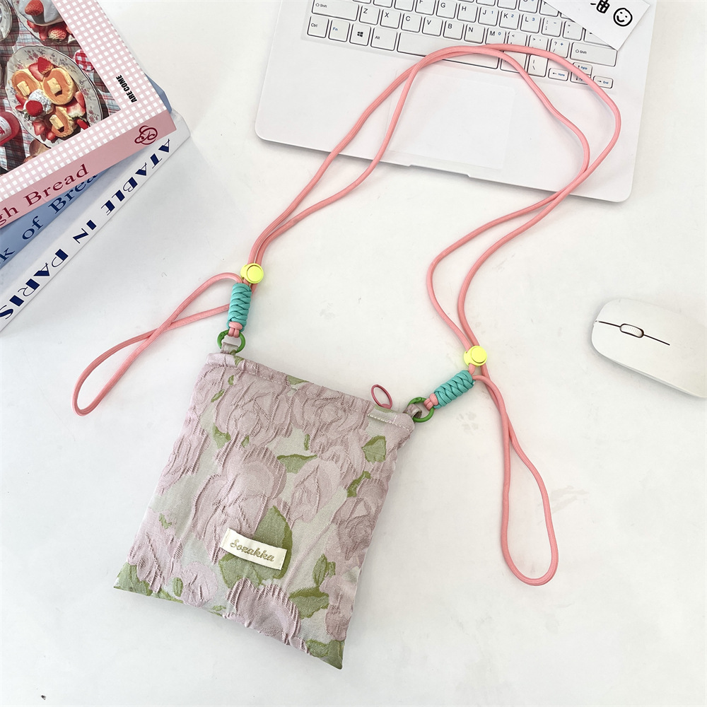 5431 Spring/Summer New color butterfly phone bag, miscellaneous storage, single-shoulder crossbody bag, sweet and adjustable small bag Application Scenario