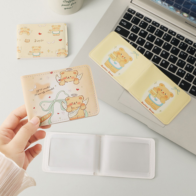 ins cute animal bear car driver's license protection case, leather case, two-in-one motor vehicle driving license and driver's license book Specification drawing