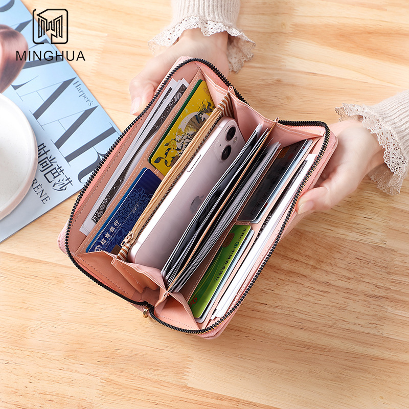 New long diamond-shaped coin purse for women, high-end patterned large-capacity zipper clutch for wholesale Application Scenario