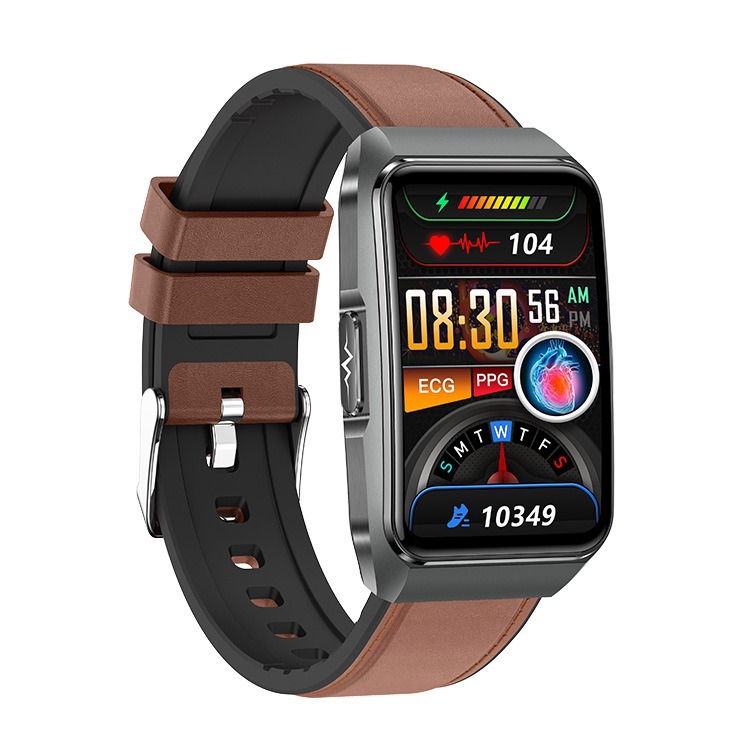 The 2025 cross-border new ET650 smartwatch features a Bluetooth call ECG curved screen with a 1.57 non-invasive blood glucose G-band Item Picture