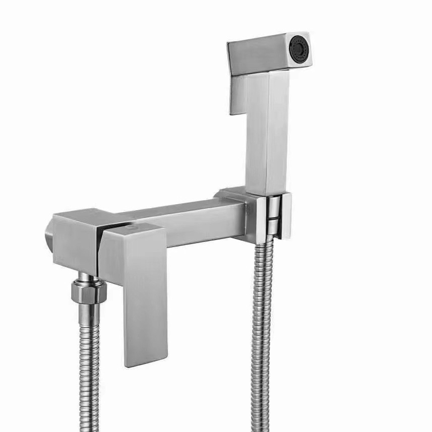 304 stainless steel kitchen mixing valve faucet, multi-functional swing water outlet bracket, spray gun, women's washbasin installation faucet details Picture