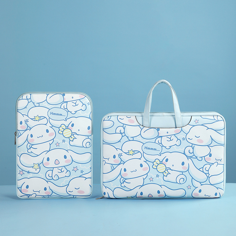 Laptop bag, fashionable cartoon dog, high-quality laptop bag, women's shockproof inner bag 14/15.6 full figure