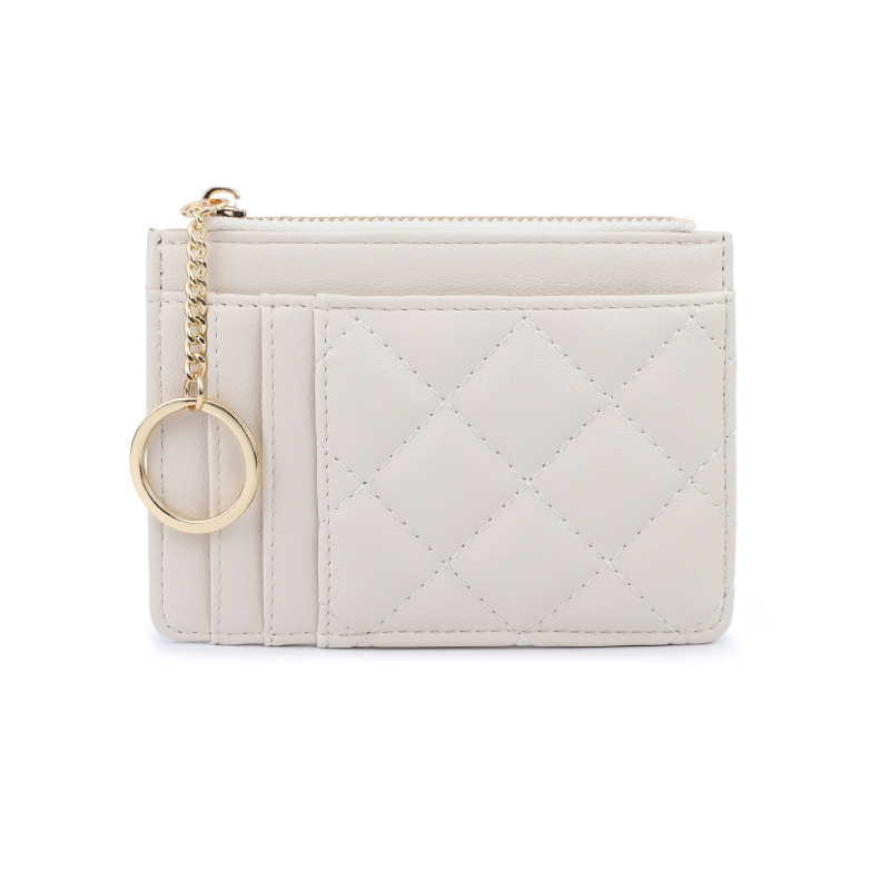 Wholesale of new high-end women's card cases, ins women's little Chanel style diamond-shaped multi-slot versatile card cases, consignment Item Picture