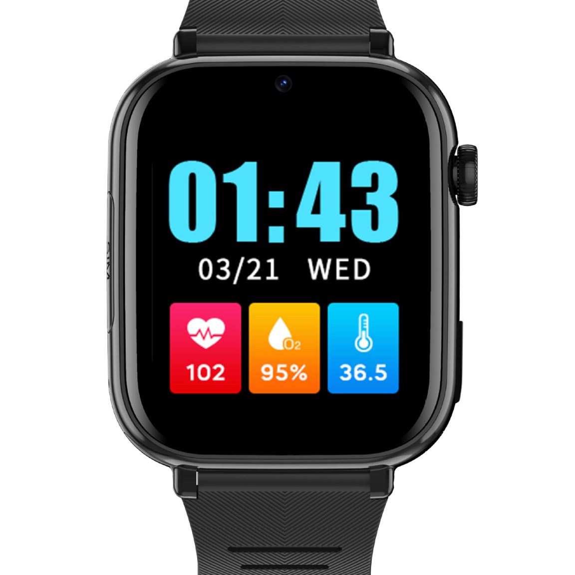 Cross-border large-screen 4G smart bracelet for the elderly, GPS positioning, heart rate, blood pressure and body measurement, multi-functional details Picture