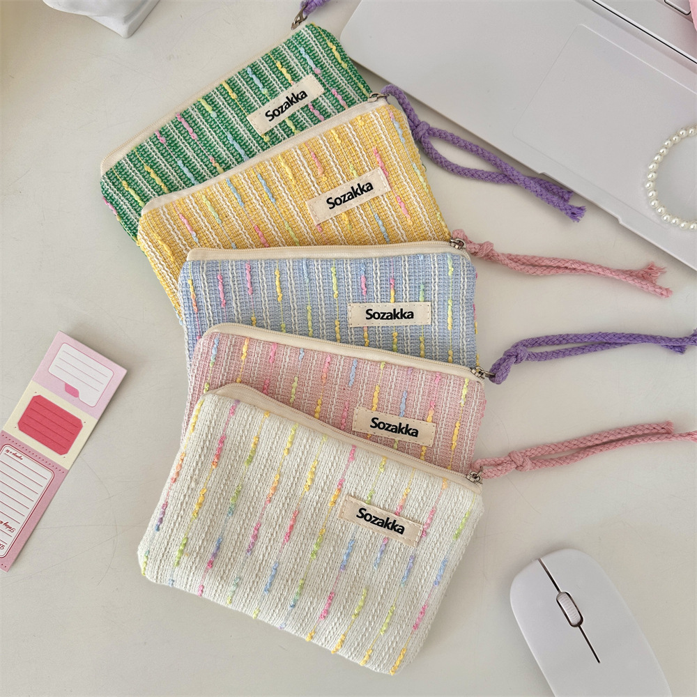 49292 Cute small makeup bag, student headphones, lipstick storage bag, portable small bag, girls' touch-up bag full figure