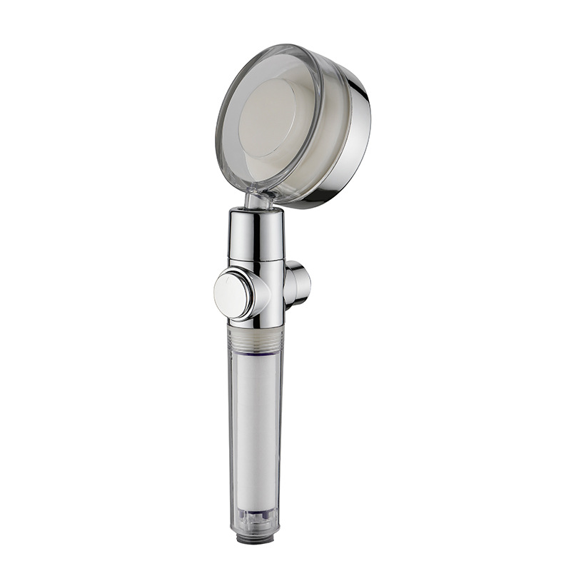 LED showerhead switch water stop adjustable showerhead with filter core, seven-color/temperature-controlled showerhead 8008-A34 Item Picture