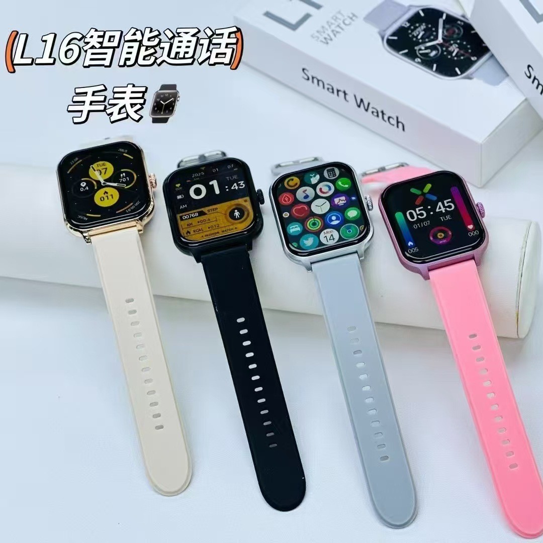 2025 Small Private Model L16 smartwatch GTS4 Bluetooth call, incoming call information reminder, exercise heart rate, step count Application Scenario