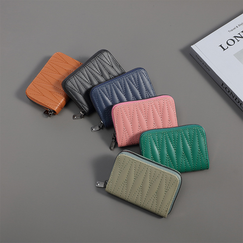 Wholesale of coin purges, small bags, portable multi-functional card cases, ladies' high-end ID bags, storage bags, women's wallets Specification drawing