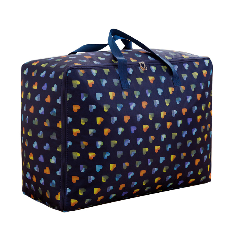 Seasonal Oxford cloth moisture-proof cotton quilt bags, large-capacity home clothing storage bags, in-stock quilt sorting and moving bags Item Picture