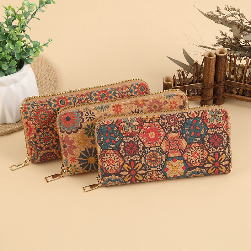 Wholesale of 2025 fashionable and simple new patterned wallets, long zipper wallets, mobile phone bags, single zipper wallets Application Scenario