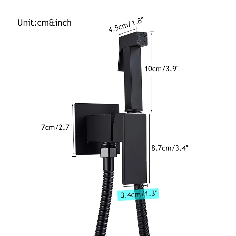 Handheld portable bidet, toilet, sprayer set, pressurized bidet, faucet, cold and hot water, Schafft Application Scenario