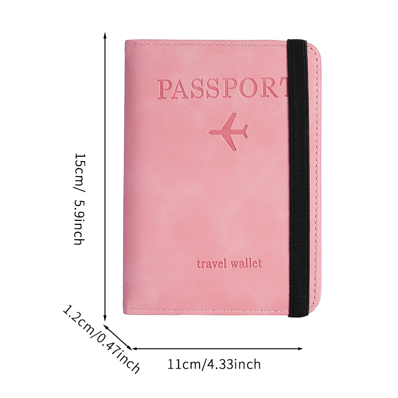 2024 Cross-border PU Leather card case Passport holder Passport case Travelwallet multi-functional document package approval Item Picture