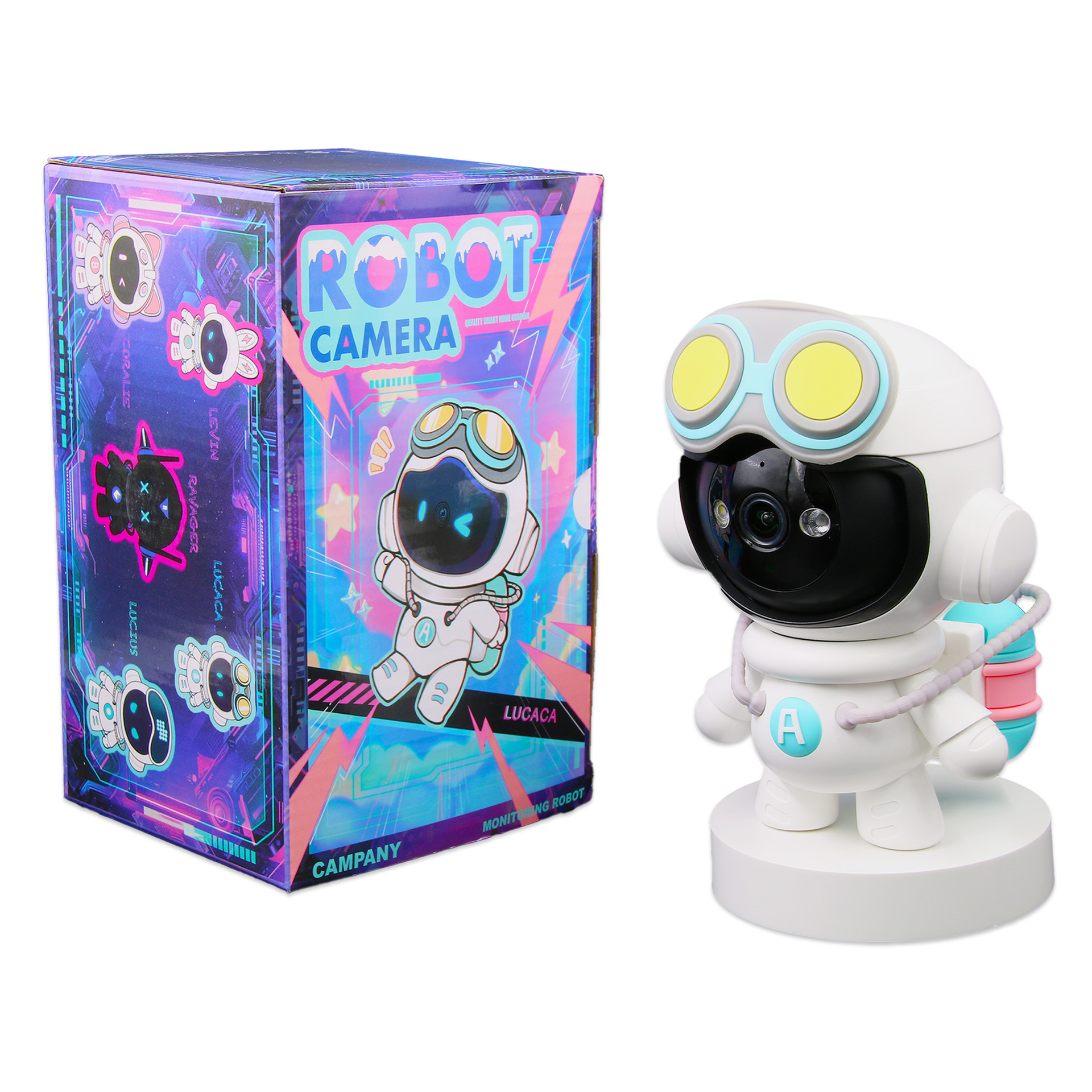 WiFi Xiaozhi doll Smart camera, home wireless mobile phone, remote baby care, 360-degree panoramic view in the room details Picture