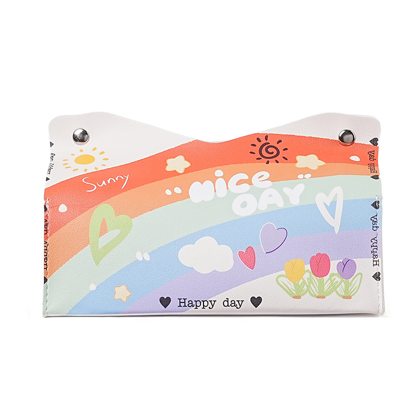 Factory wholesale of popular tissue boxes, personalized, happy and lucky tissue boxes, cotton and linen, living room, home, car, bathroom, meals Item Picture