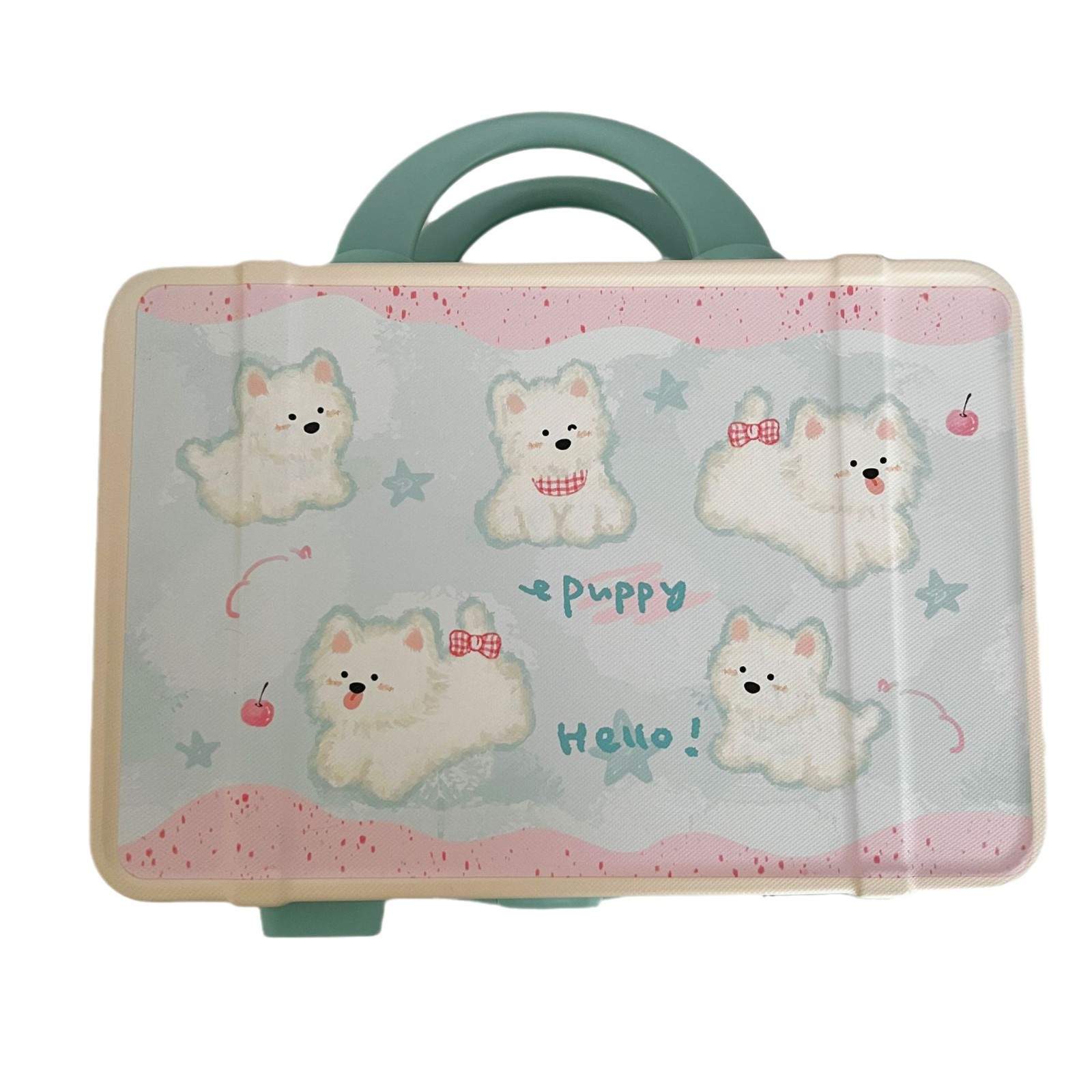 Cute cartoon makeup case, female business trip hand-held travel case, large-capacity storage bag, lightweight and small mini suitcase Item Picture