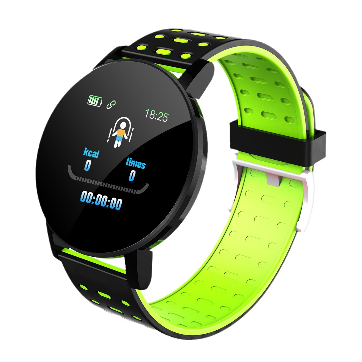 Cross-border 119plus Round Screen Smart Bracelet, Bluetooth call reminder, fitness bracelet, step counting, blood pressure monitoring, sleep monitoring Item Picture