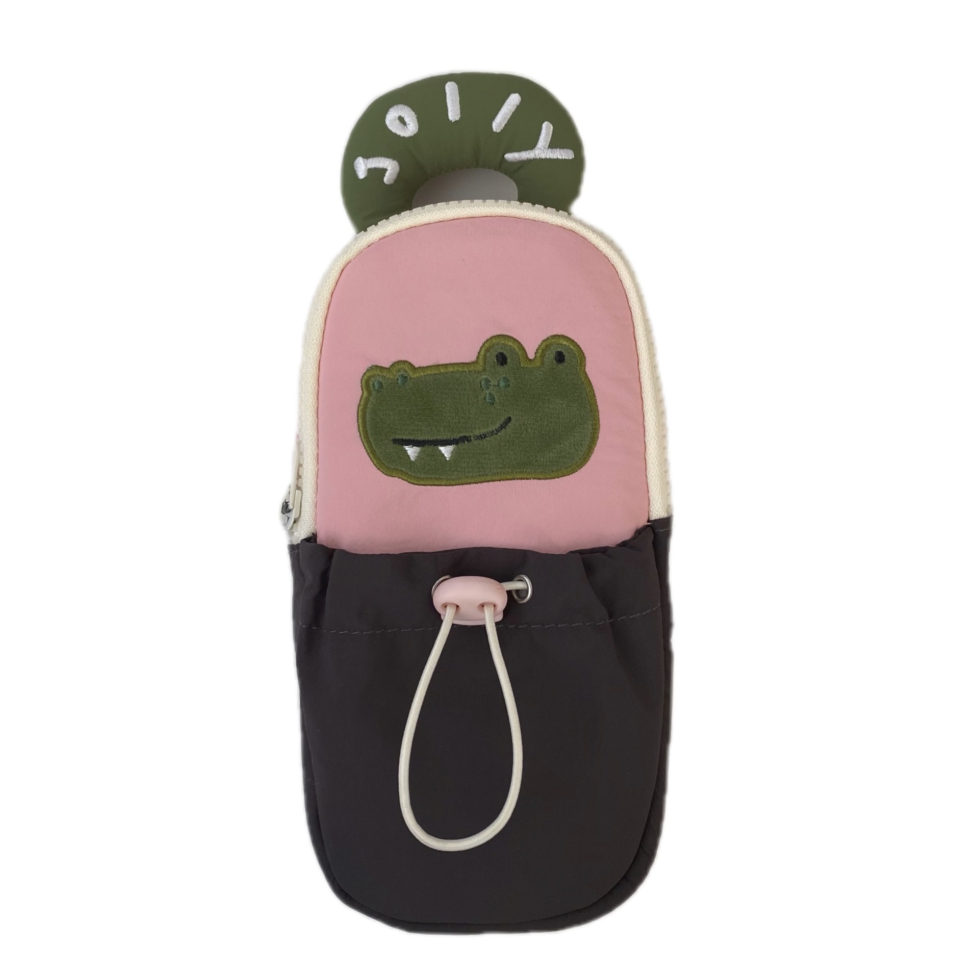 Cartoon hand-held pen case with high appearance level, ins storage pen case, standing pen holder, large capacity stationery box for high school students Item Picture