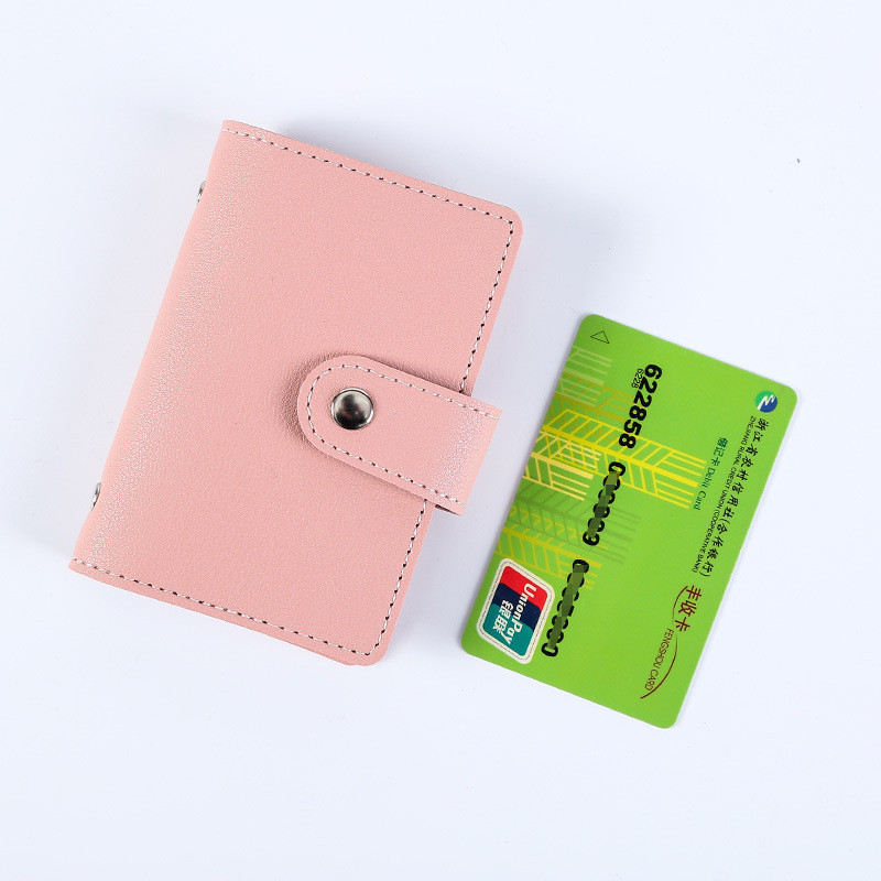 Anti-demagnetization creative Korean-style leather card case, multi-slot PU bank card case, bus card, campus card, and document storage bag Application Scenario