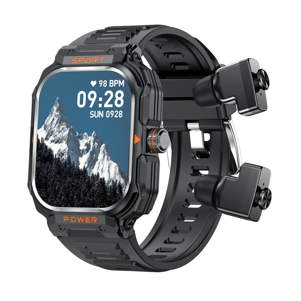 Wholesale of cross-border new product GT55 smartwatch, headphones, Bluetooth call, sports watch, heart rate and blood pressure details Picture