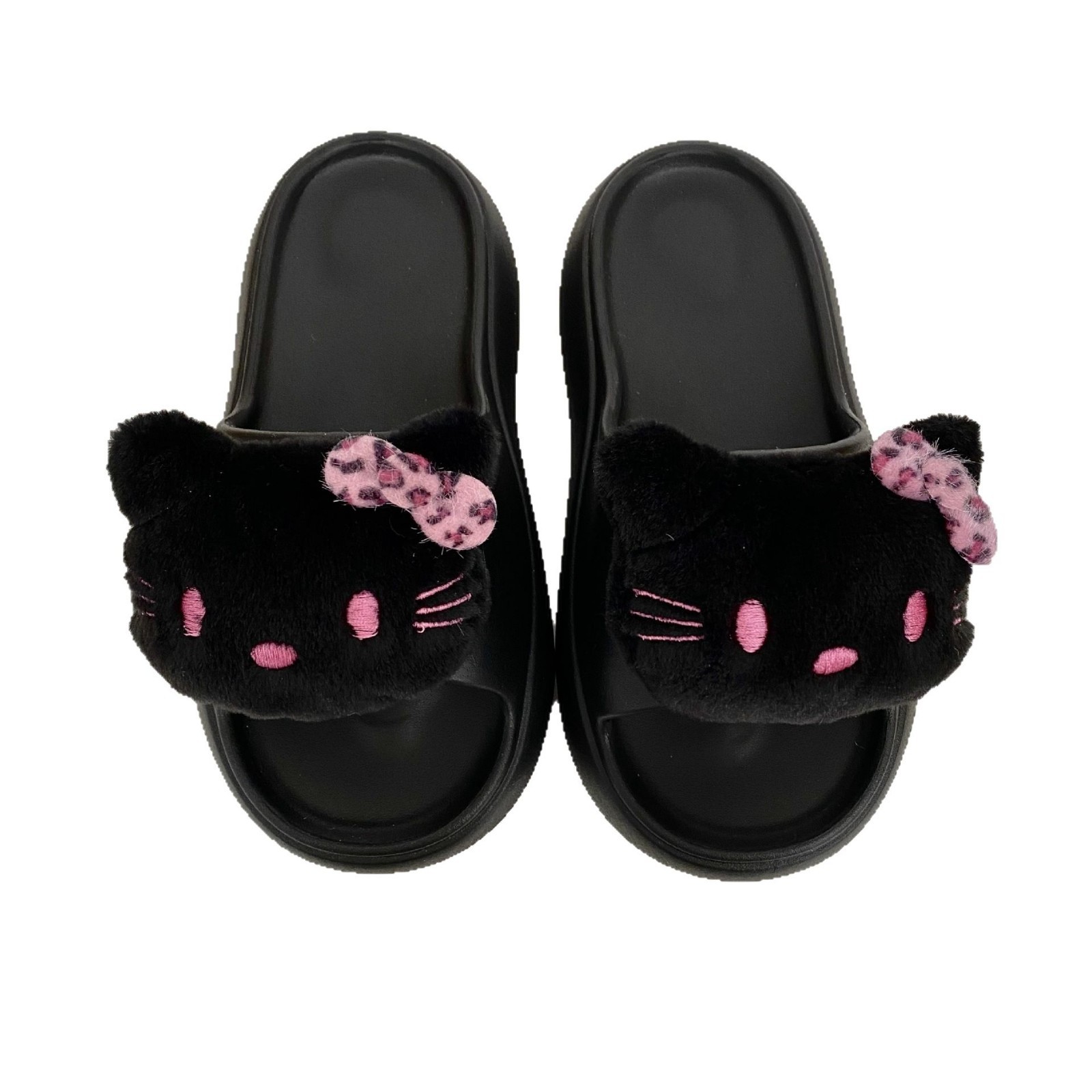 EVA Cat thick-soled slippers for girls, cute outerwear, home 2025 New Cartoon summer sweet anti-slip one-line slippers Item Picture