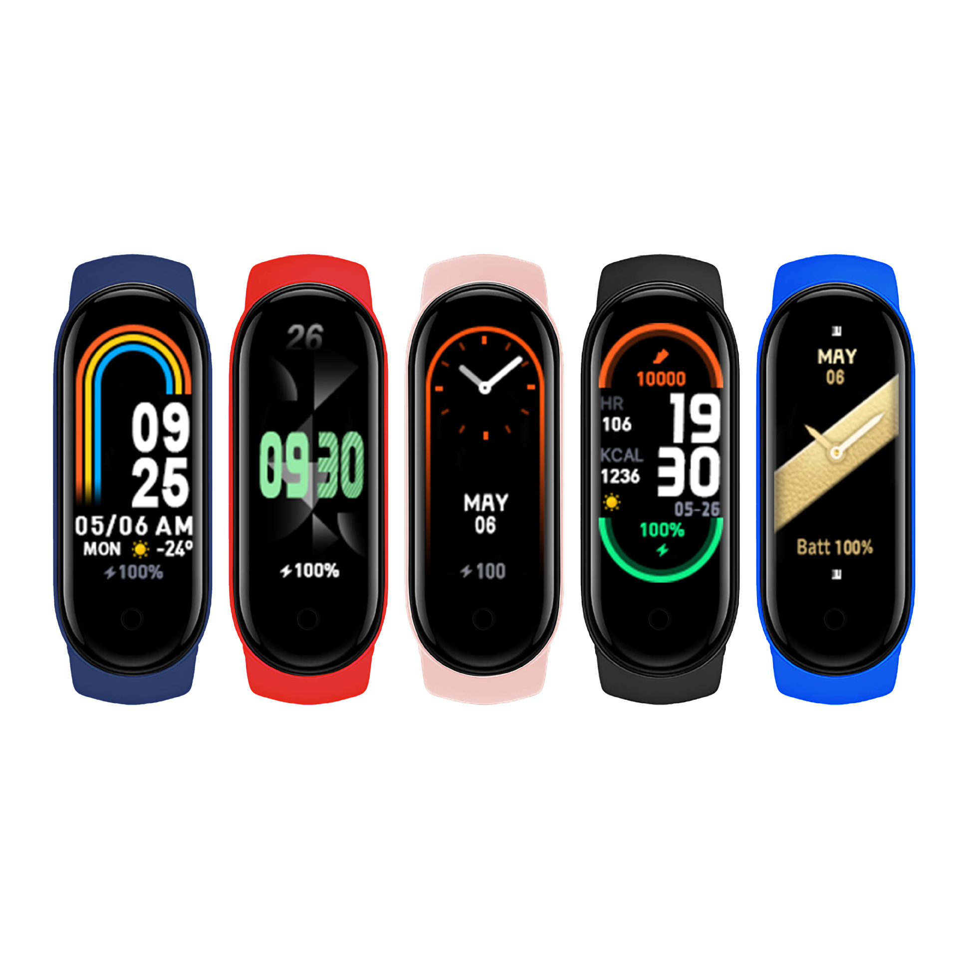 The M8 smart bracelet is suitable for both men and women, featuring a dial, step counting, Bluetooth, heart rate, blood pressure, blood oxygen, and health monitoring, as well as a fitness bracelet full figure
