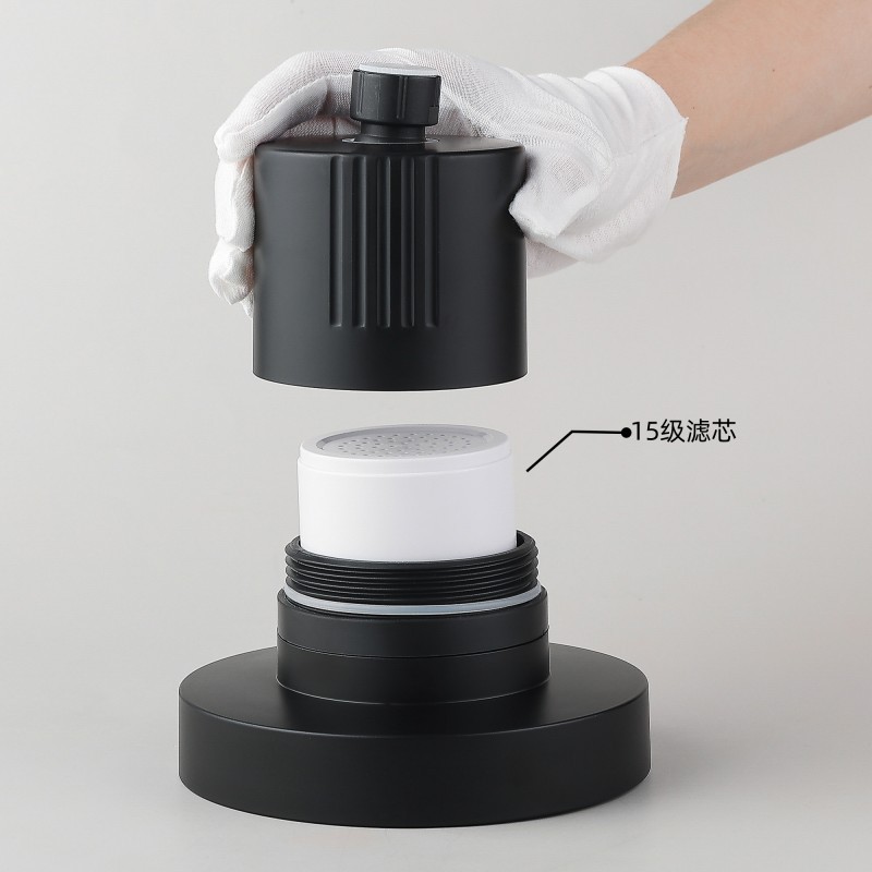 The cross-border concealed shower top spray circular mineral filter showerhead pressurized bath showerhead filter element is replaceable Application Scenario