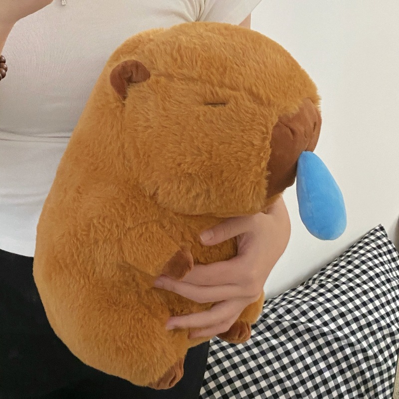 The popular Capibara plush toy, a snorky-sucking capybara doll, a pillow, a children's toy, and a girl's doll Item Picture