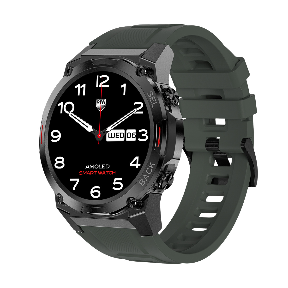 The new cross-border DM51 DM56 DM58 GPS smartwatch features a 1.43AMOLED always-on screen with NFC and Bluetooth connectivity Item Picture