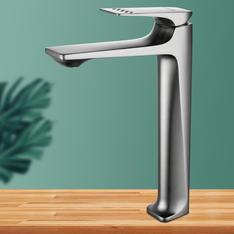 Manufacturer's gun ash faucet, hot and cold washbasin, washbasin, bathroom basin, Hengjian single hole, exclusively for export Specification drawing