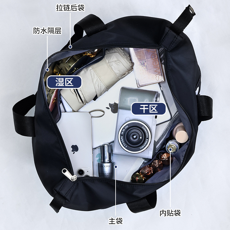 New letter travel bag, fitness hand-held lightweight waterproof storage bag, large-capacity business trip and travel storage luggage bag Application Scenario