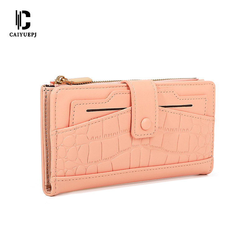 New cross-border wallet for women, short alligator pattern multi-slot INS zipper vertical coin purse Item Picture