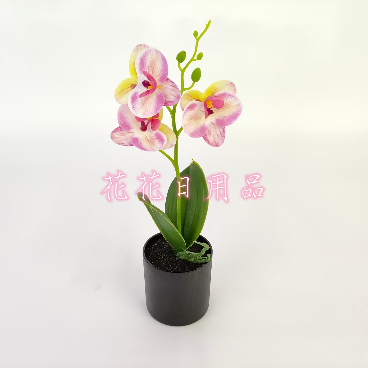 Artificial flowers, fake flowers, bonsai, plastic POTS, Phalaenopsis orchid ornaments and decorative items details Picture