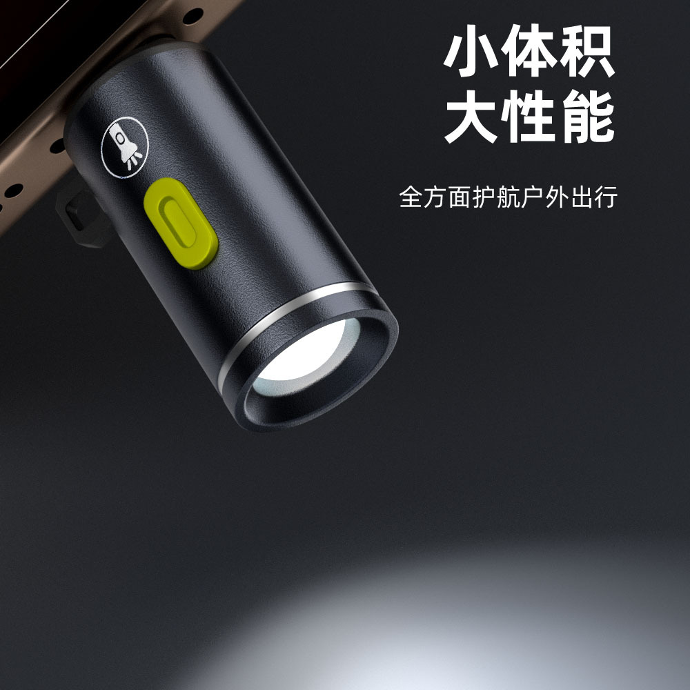 Mini flashlight adapter Mobile phone power bank type-c Power supply outdoor home emergency small flashlight work light Application Scenario