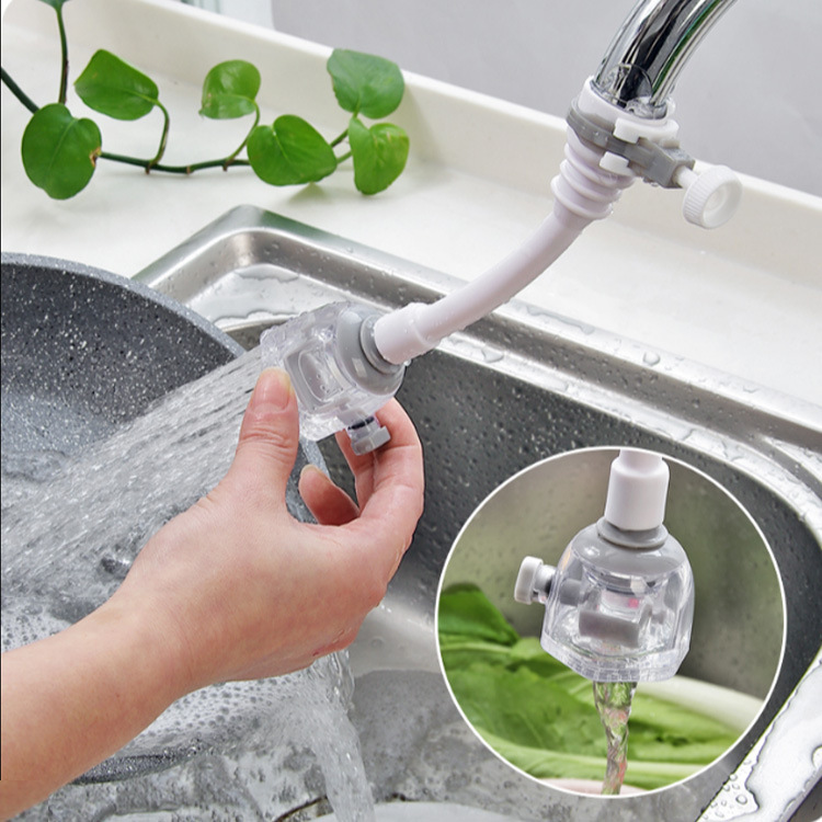 Household adjustable faucet extender, water-saving device, kitchen shower head, splash-proof nozzle, creative tap water filter full figure