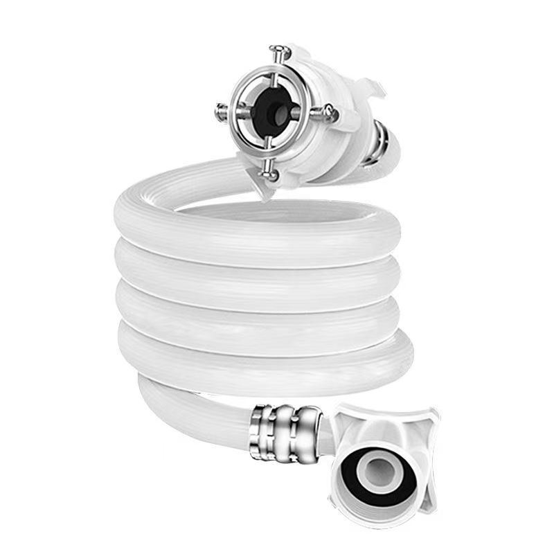 General extended water supply pipe for fully automatic washing machine, explosion-proof thickened 4-inch screw mouth water injection pipe Item Picture