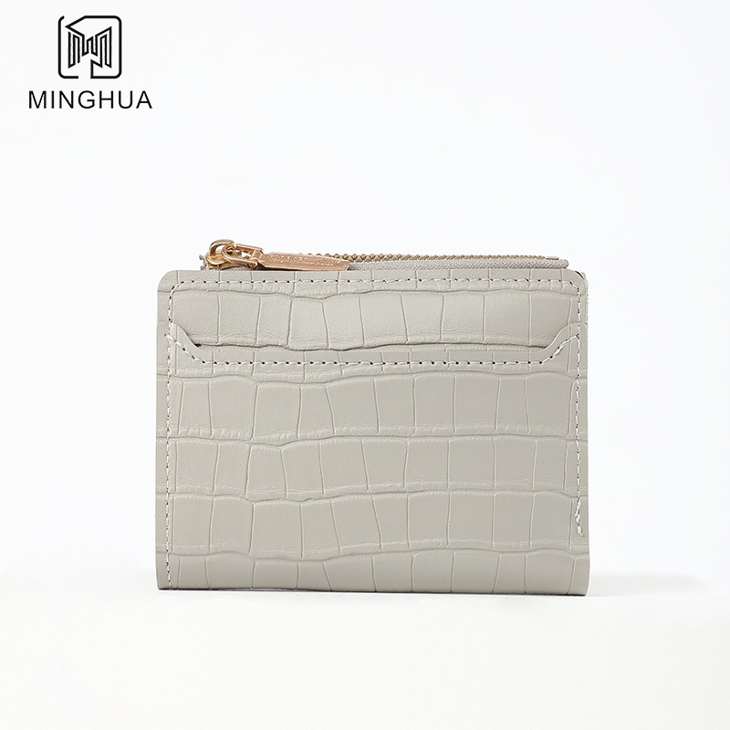New summer 2023 wallet, leather texture solid color simple cross-border Wallet, zipper coin purse wholesale Application Scenario