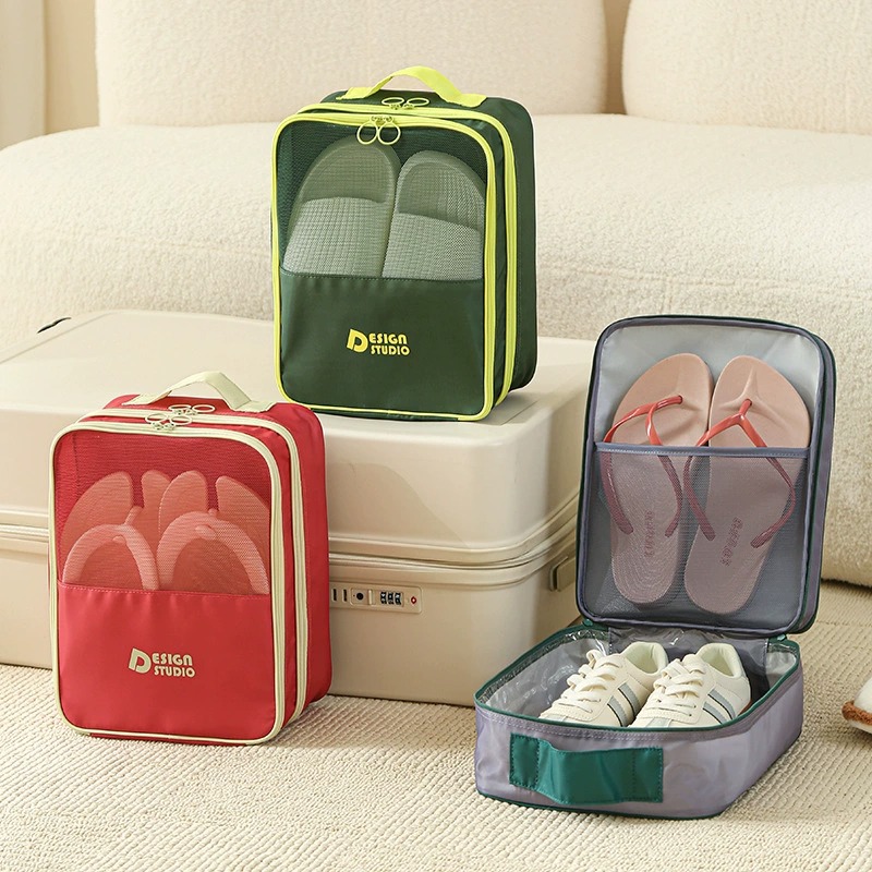 Luggage, business trip and travel portable shoe bags, shoe covers, slippers, shoe bags, magic tools, sports shoes, travel shoes, storage bags Specification drawing