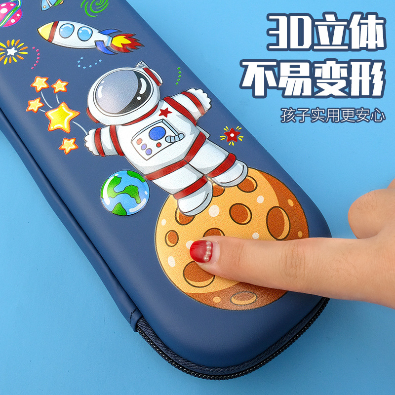 Primary school student cartoon EVA stationery box, 3D stereoscopic pencil case, cute cartoon creative children's multi-functional pencil case Application Scenario