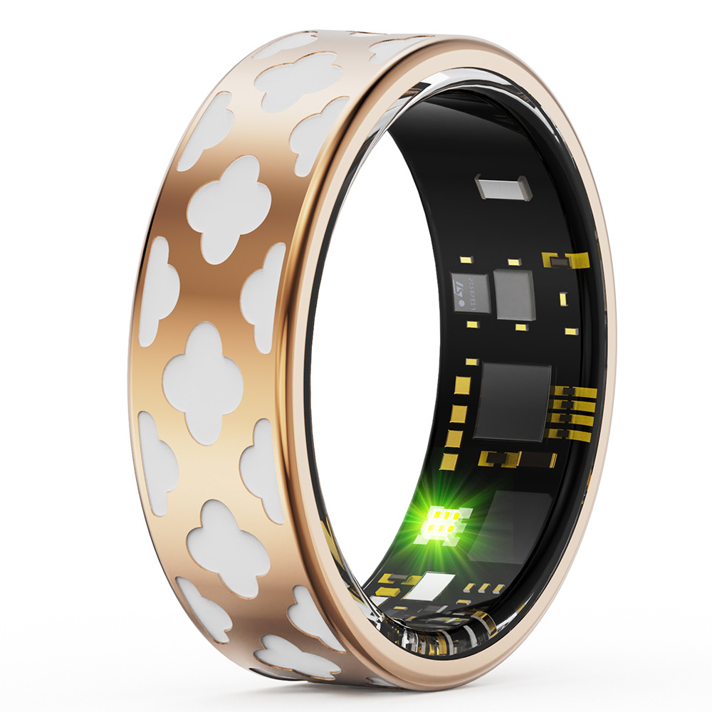 Cross-border R10M smart ring, heart rate, sleep, blood oxygen monitoring, remote care, multi-exercise step counting, enamel color craftsmanship full figure