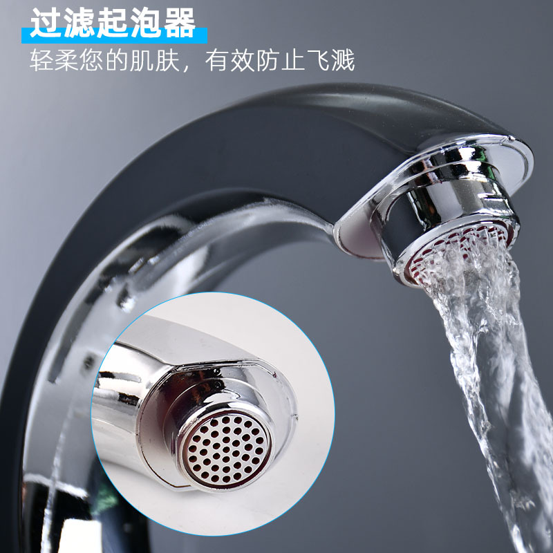 Tianli Factory wholesales crescent-shaped washbasins, single-hole faucets, single-cooling faucets, universal interfaces, and hotel washbasin faucets Specification drawing