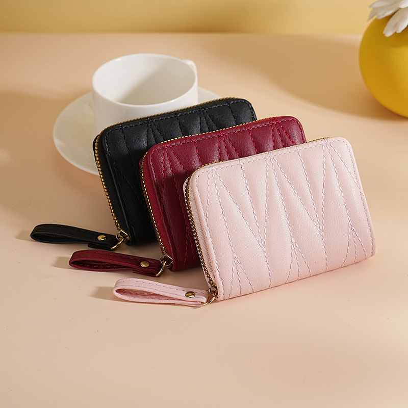 New cross-border Xiaoxiangfeng diamond-shaped ladies' organ card case with multiple card slots, student coin purse and credit card storage bag full figure