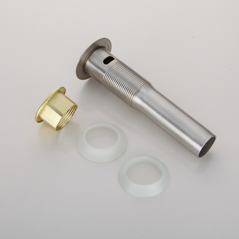 Washbasin drain, stainless steel flap drain, brushed spring drain, factory direct sales of drain heads details Picture