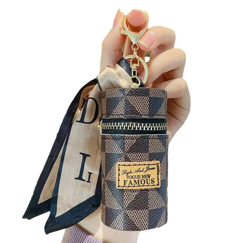 European and American monogram coin purse 2023 new small bag pendant, earphone bag mouth, red envelope, mini keychain bag Item Picture