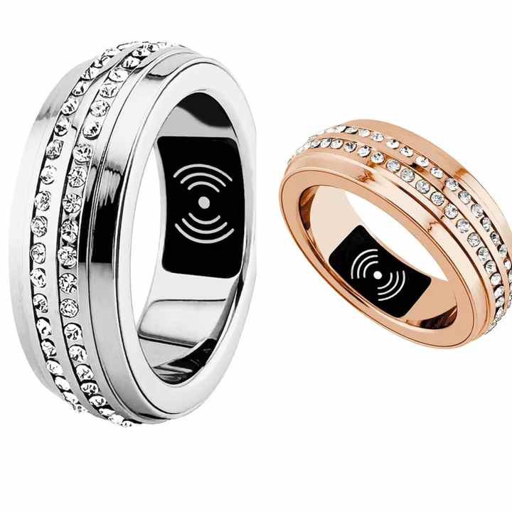 New cross-border smart ring, health heart rate, blood pressure, blood oxygen, exercise and sleep detection, SmartRing wireless charging details Picture