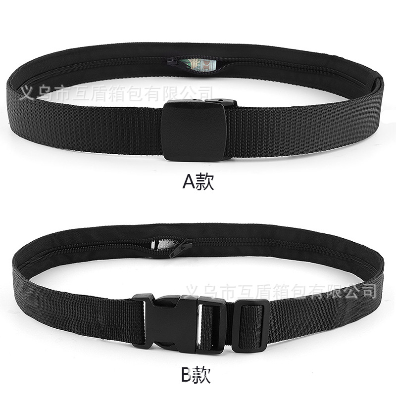 New second-generation travel safety outdoor hidden belt, anti-theft wallet, hidden pocket belt, cross-border exclusive Specification drawing